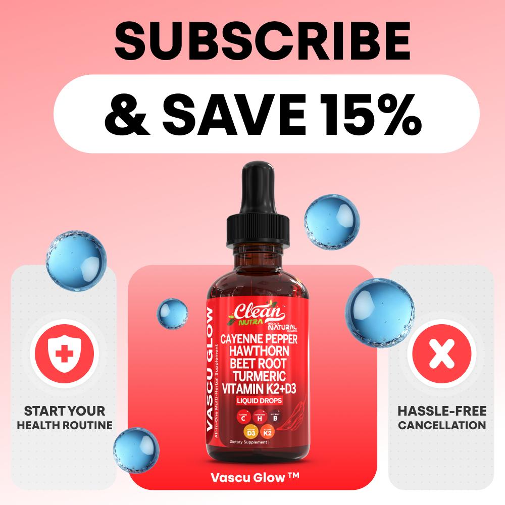 Clean Nutra Vascu Glow Liquid  - Vitamin D3 K2 Drop recension och pris