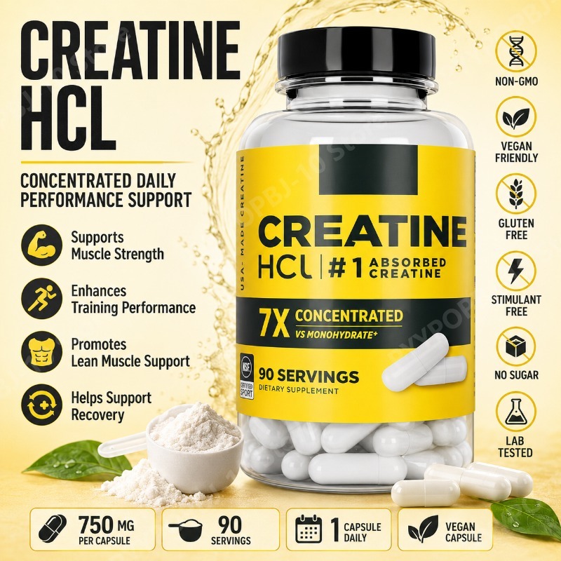 Creatine HCl 750mg 90 Capsules - Creatine Hcl Capsule recension och pris
