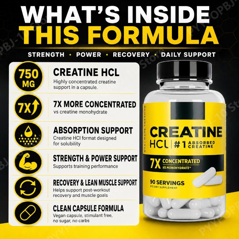 Creatine HCl 750mg 90 Capsules - Creatine Hcl Capsule recension och pris