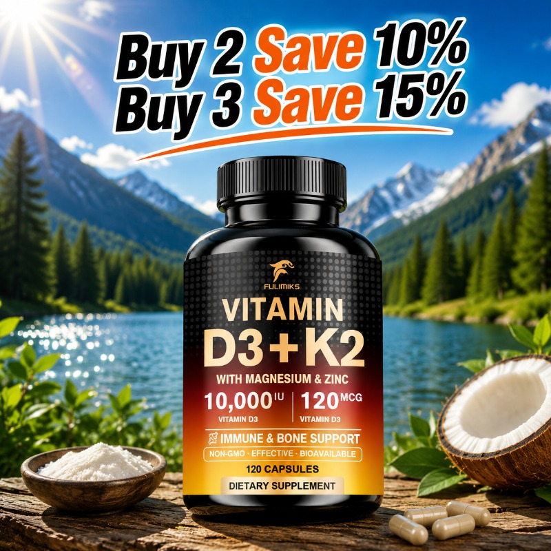 10000IU Vitamin D3 K2 Suppleme - Vitamin D3 K2 Drop recension och pris