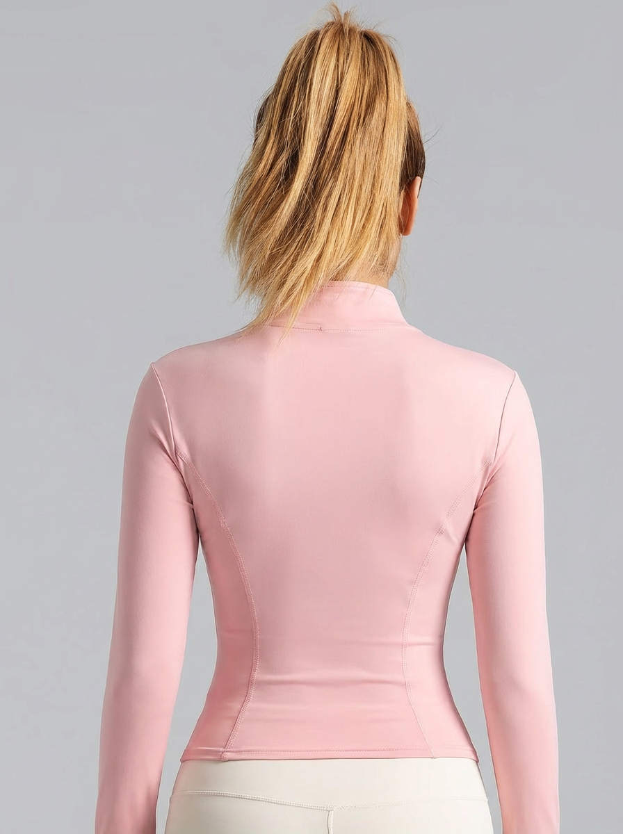 New Women Light Pink Yoga Coat - Fitness & Nutrition Lab Zapopan recension och pris