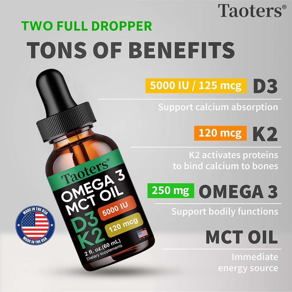 Organic Vitamin D3 K2 Drops wi - Vitamin D3 K2 Drop recension och pris