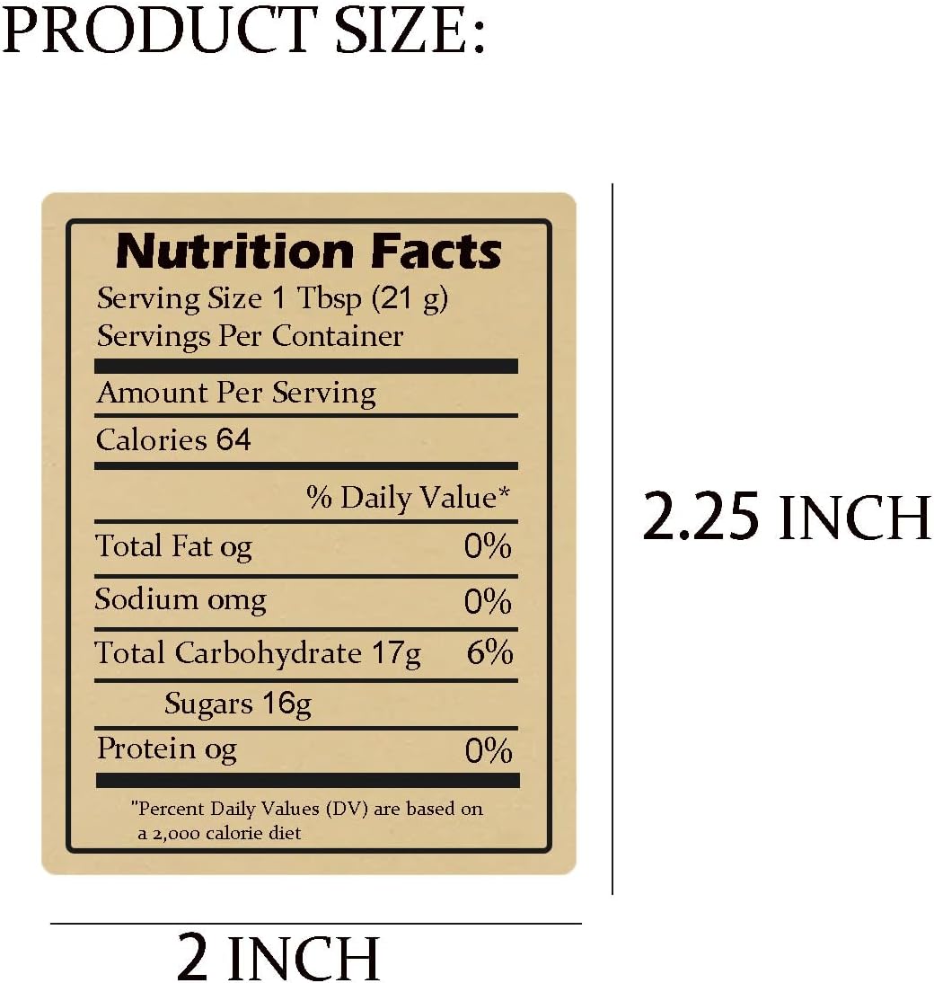 600pcs Self-Adhesive Kraft Nut - Nutrition & Fitness Hub recension och pris