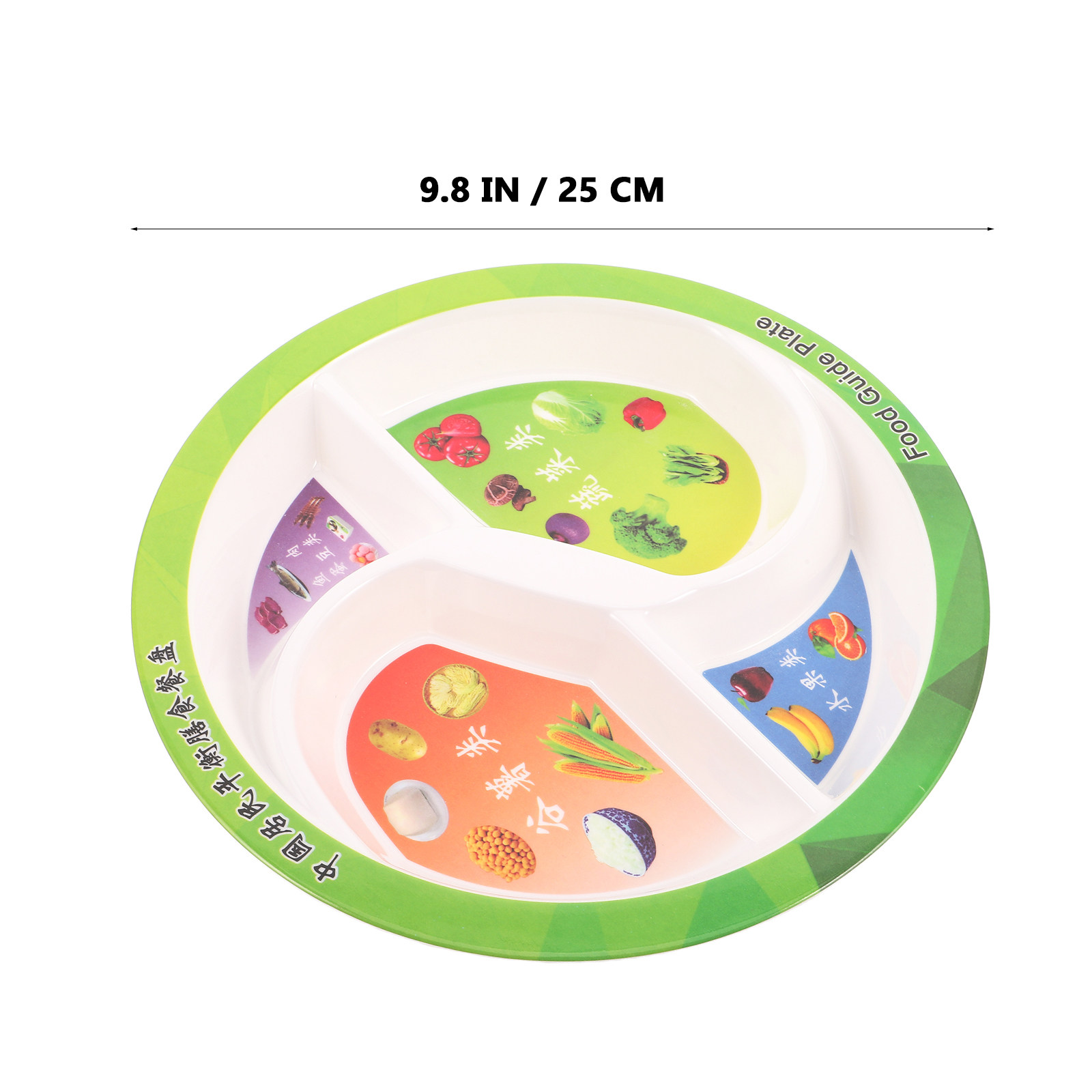 4 Section Balanced Diet Plate  - Nutrition & Fitness Hub recension och pris