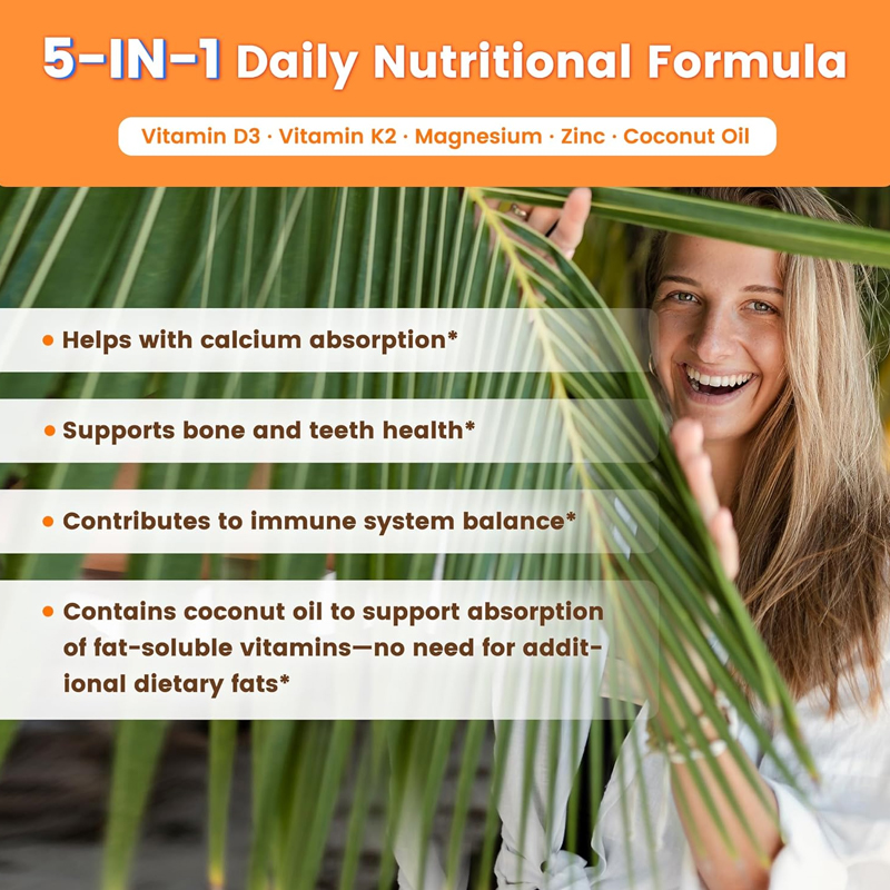 Vitamin D3+K2 Capsules, with M - Vitamin D3 K2 Drop recension och pris