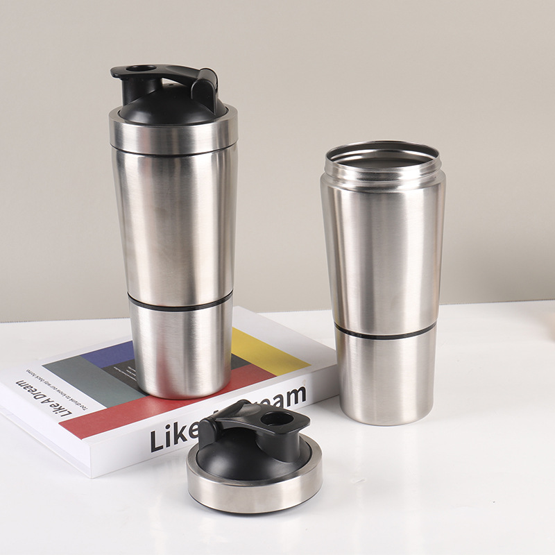 Stainless Steel Protein Shaker - Nutrition For Fitness And Sports recension och pris