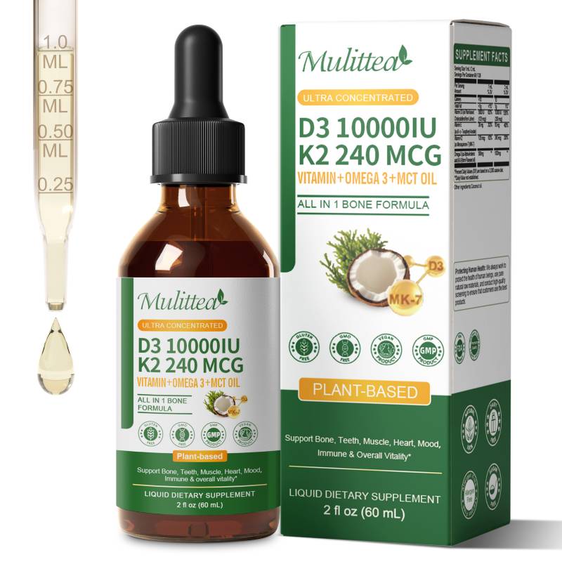 Mulittea Vitamin K2+D3 60ml Dr - Vitamin D3 K2 Drop recension och pris