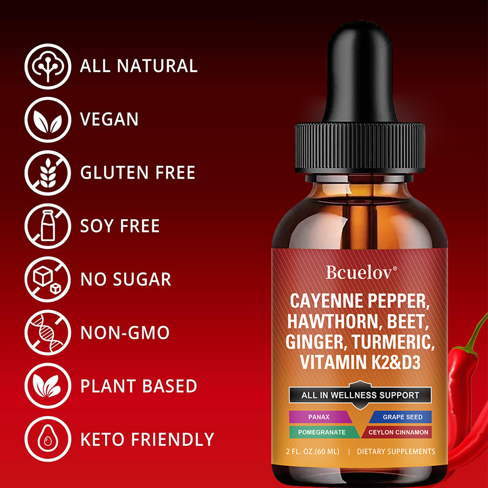 Cayenne Pepper Liquid Drops +  - Vitamin D3 K2 Drop recension och pris