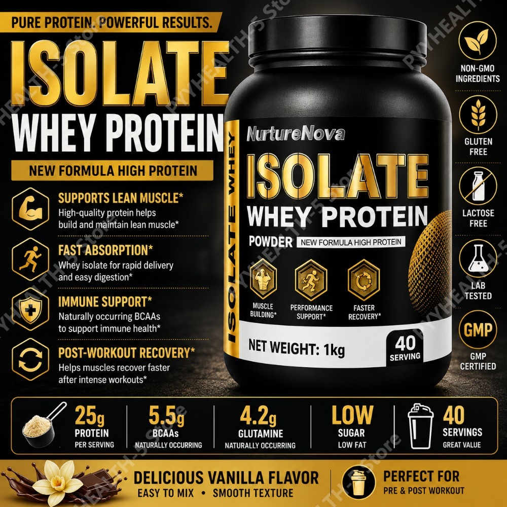 Isolate Whey Protein Powder 1k - Nutrition For Fitness And Sports recension och pris