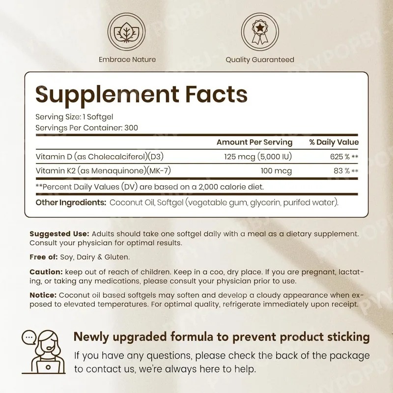 Vitamin D3 K2 Softgels with Co - Vitamin D3 K2 Drop recension och pris