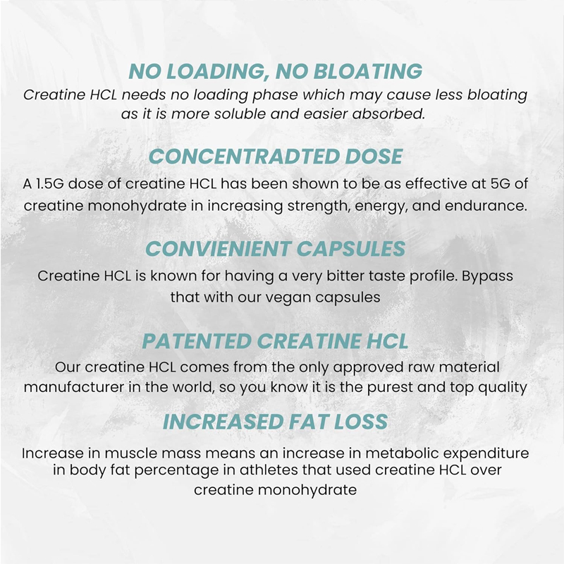 Creatine HCL Capsules 50 Serv/ - Creatine Hcl Capsule recension och pris