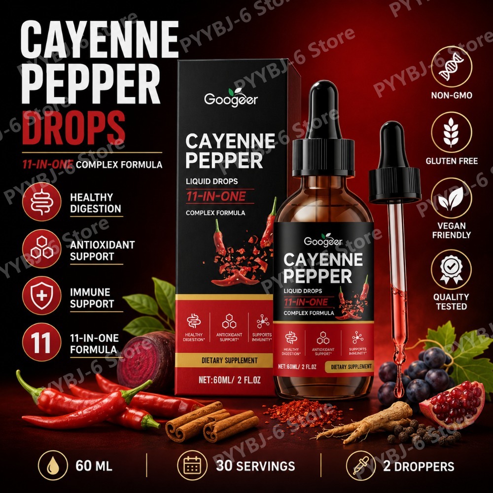 Googeer Cayenne Pepper Liquid  - Vitamin D3 K2 Drop recension och pris