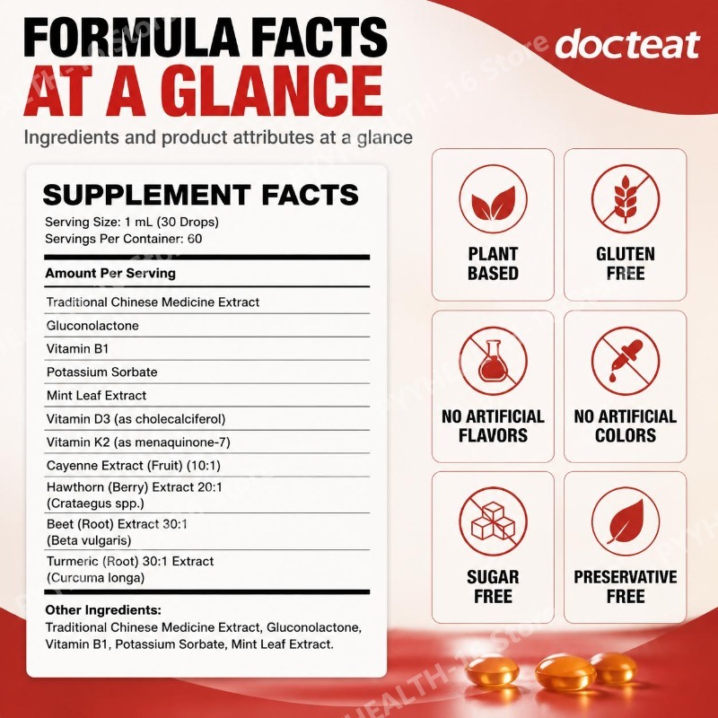 Docteat Vitamin K2+D3 Liquid D - Vitamin D3 K2 Drop recension och pris
