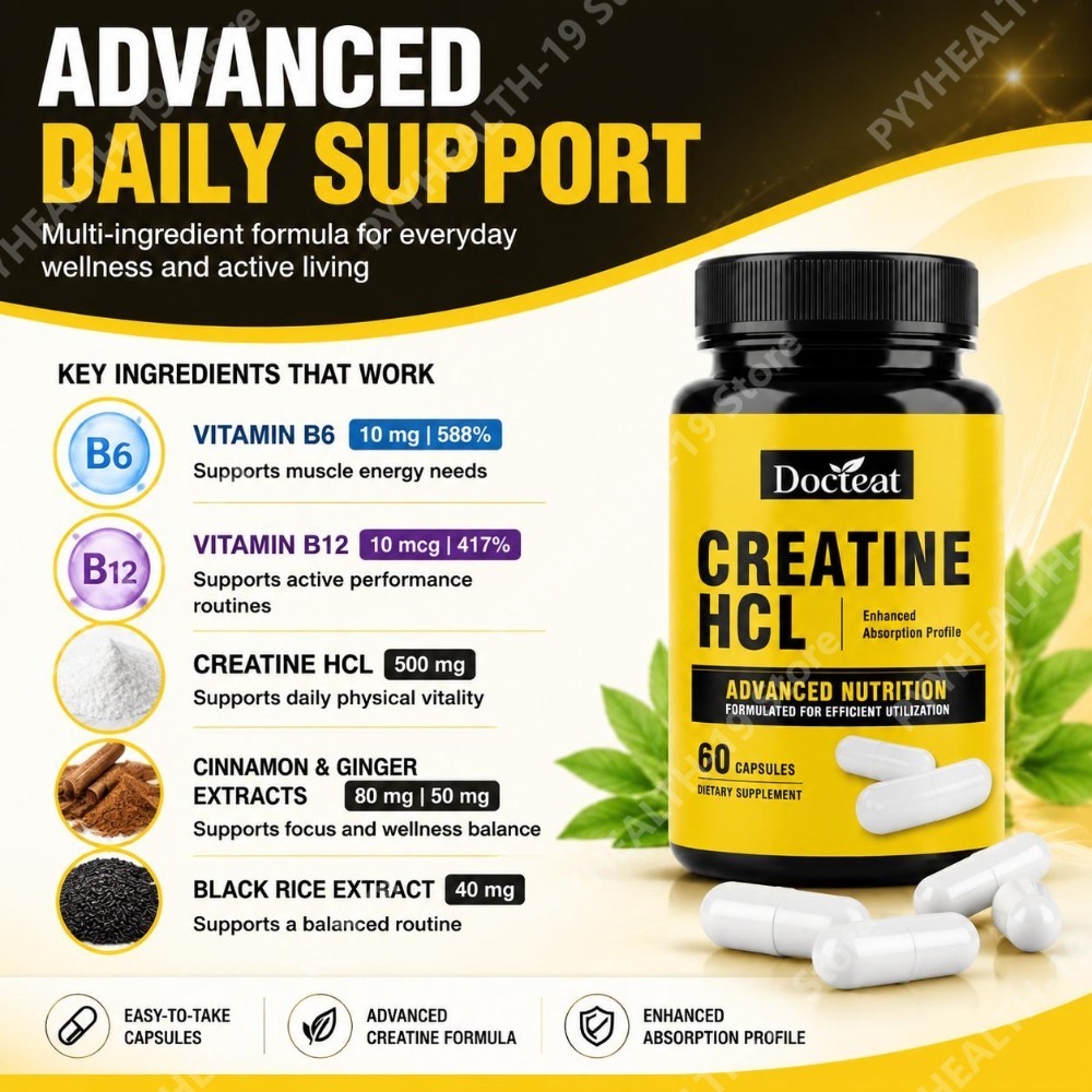 Docteat Creatine HCL Capsules  - Creatine Hcl Capsule recension och pris