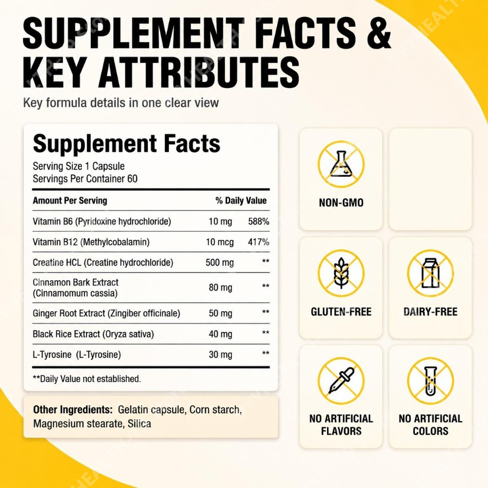 Docteat Creatine HCL Capsules  - Creatine Hcl Capsule recension och pris